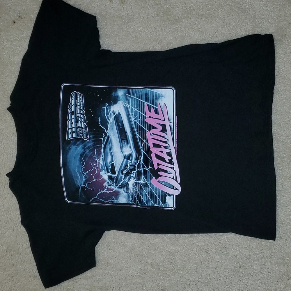 Back to the future outatime black shirt